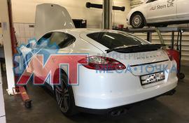 Замена передних амортизаторов на Porsche Panamera