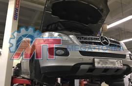 Ремонт подвески и замена сайлентблоков подрамника Mercedes ML W164
