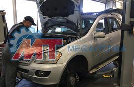 Течь прокладки масленного радиатора на Mercedes ML W164