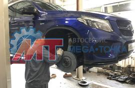 Замена тормозных дисков и пыльника шруса Mercedes GLE