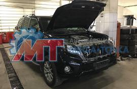 Установка защитной сетки на Toyota Prado
