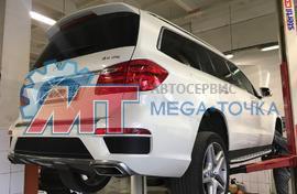 Замена задних пневмобаллонов на Mercedes GL X166