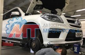 Замена задних пневмобаллонов на Mercedes GL X166